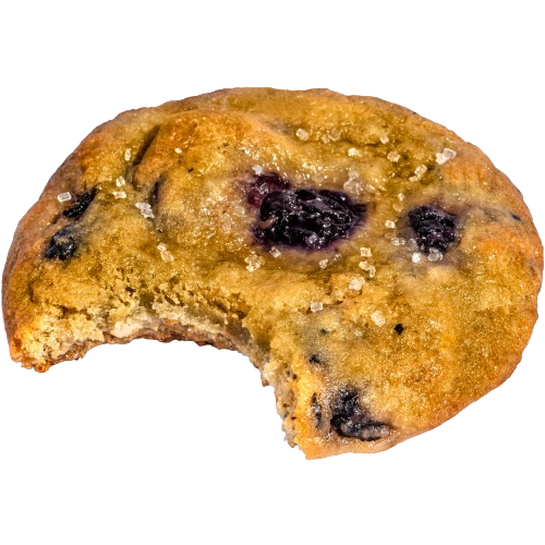 Lemon Blueberry Bell's Cookies (image without background)